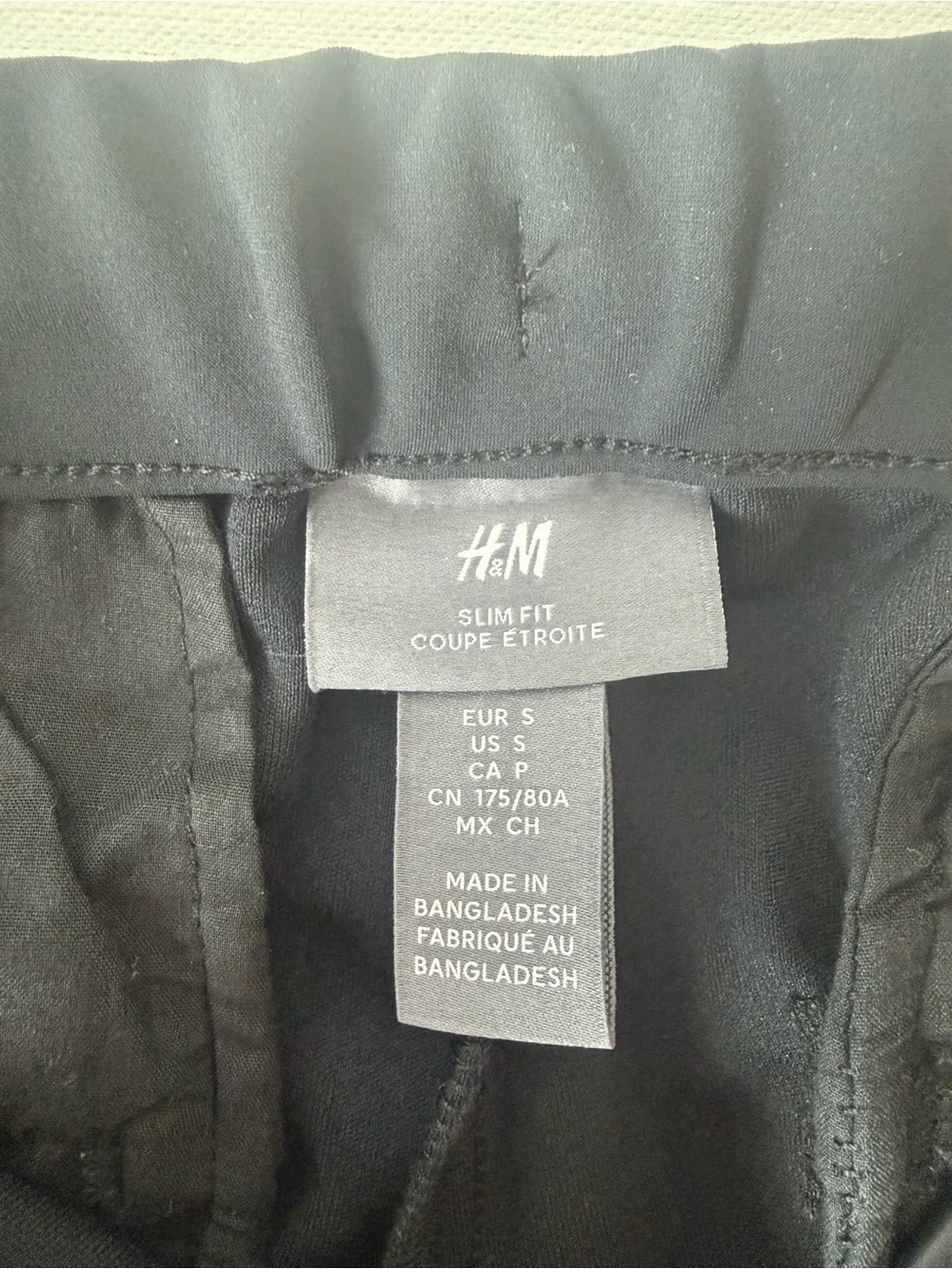 H&M Slim Fit Black Men's Golf/Dress Pants